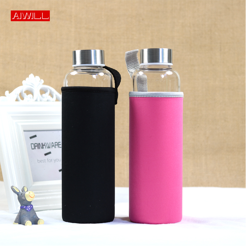 Outdoor Sport Glass Water Bottle - AIWILL زجاجة مياه رياضية زجاجية رائجة