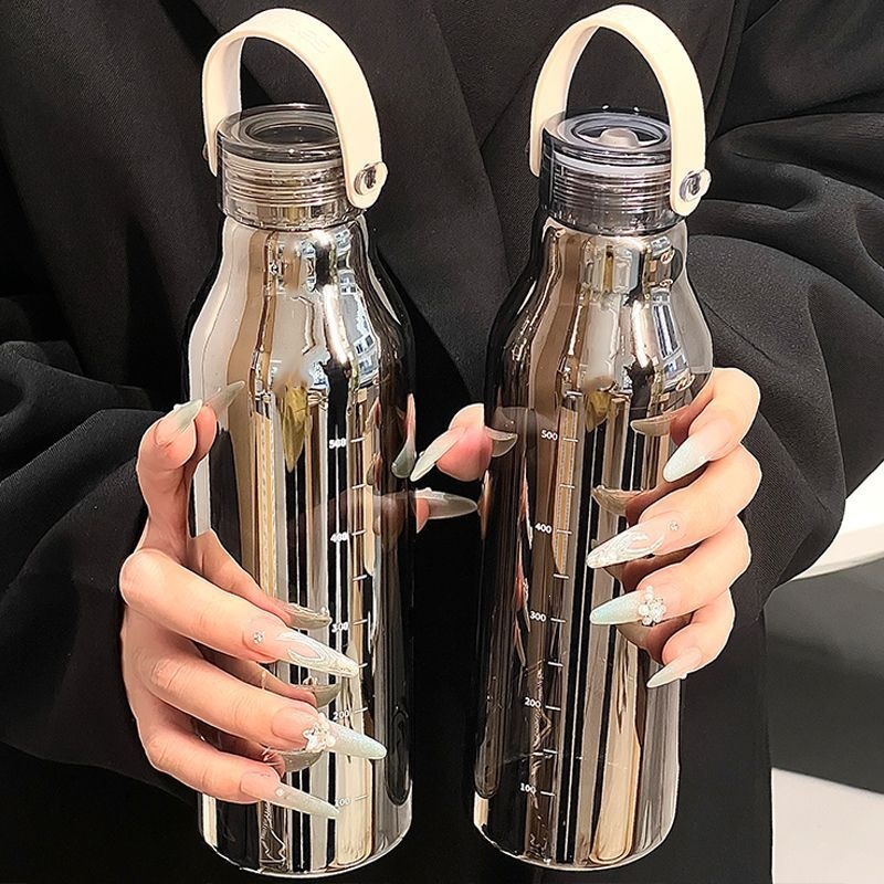 Outdoor Sport Glass Water Bottle - زجاجة مياه زجاجية سميكة سعة 600