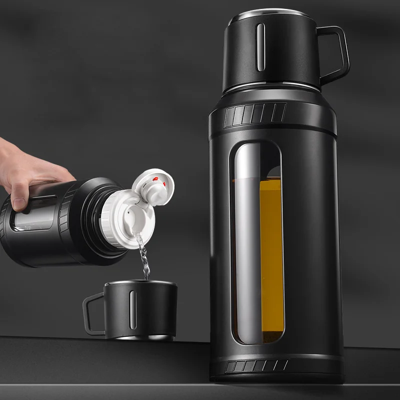 زجاجة ماء زجاجية كبيرة السعة 2 - مراجعة Outdoor Sport Glass Water Bottle وسعره